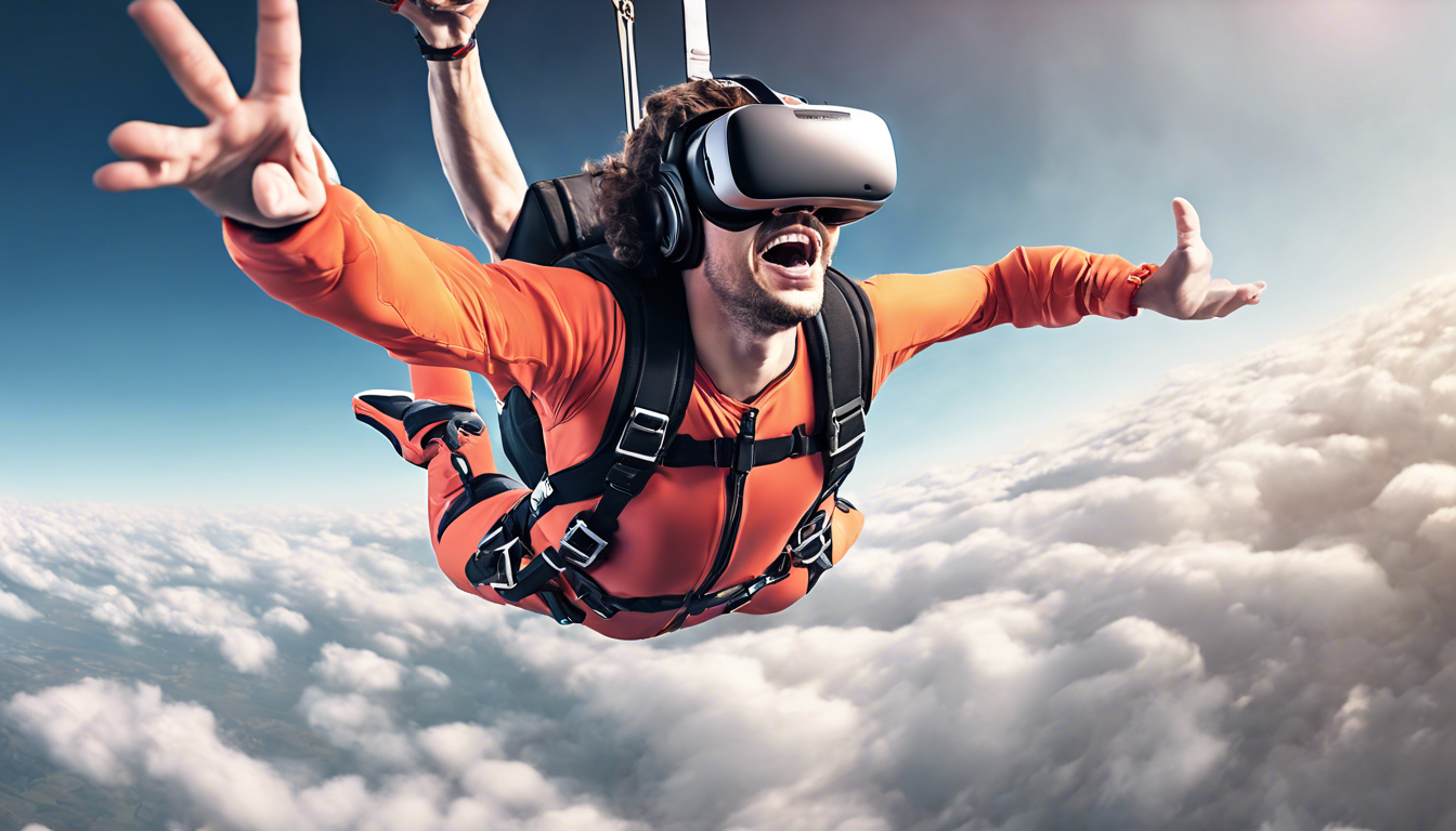 découvrez comment vivre une expérience immersive de saut en parachute en réalité virtuelle. plongez dans des sensations fortes sans prendre de risques, grâce à des technologies de pointe qui vous transposent dans les cieux, tout en restant au sol.