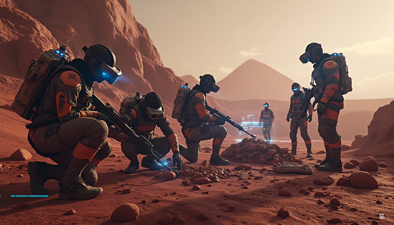 découvrez l'expérience immersive de survie sur mars avec grim, qui lance son multijoueur en réalité virtuelle en accès anticipé cette semaine sur quest et steam. rejoignez d'autres joueurs pour explorer, construire et survivre dans un monde martien fascinant.