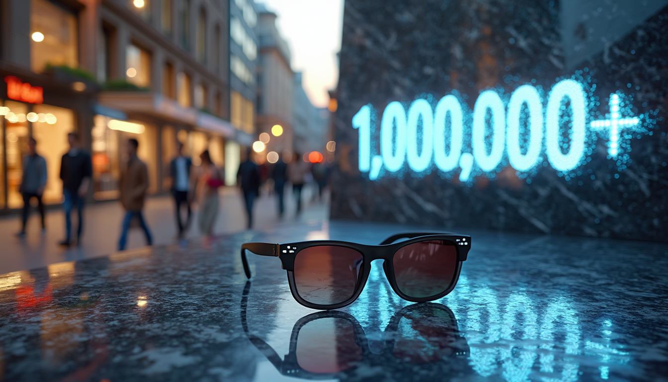 découvrez le succès fulgurant des lunettes ray-ban meta, qui ont franchi le cap du million d'unités vendues en 2024. un design emblématique associé à une qualité inégalée attire les passionnés de mode et de technologie.