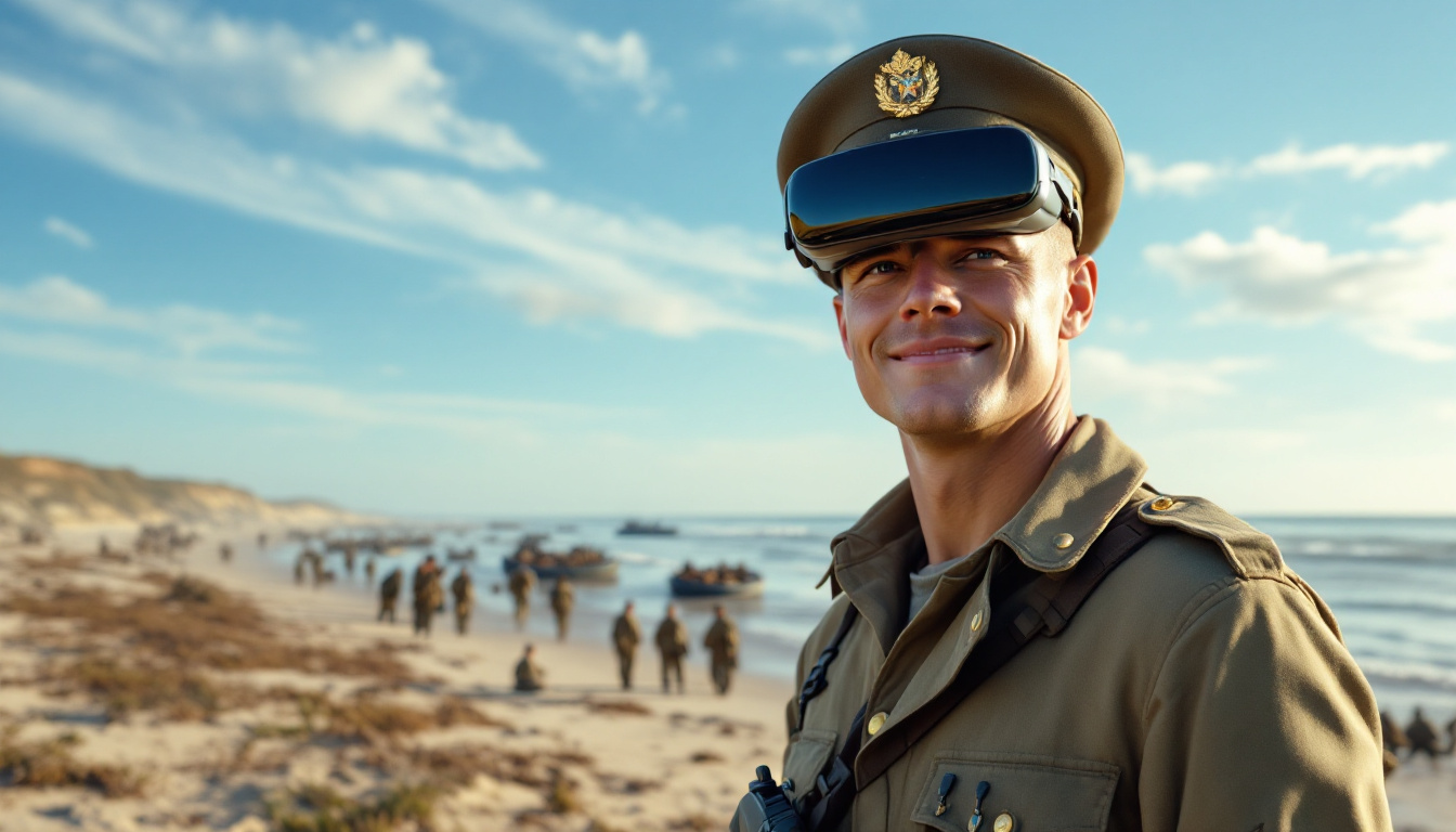 découvrez 'le débarquement', un documentaire innovant présenté par un soldat de la caméra sur apple vision pro. plongez au cœur de l'histoire avec une expérience immersive unique, alliant témoignages poignants et images d'archive frappantes.