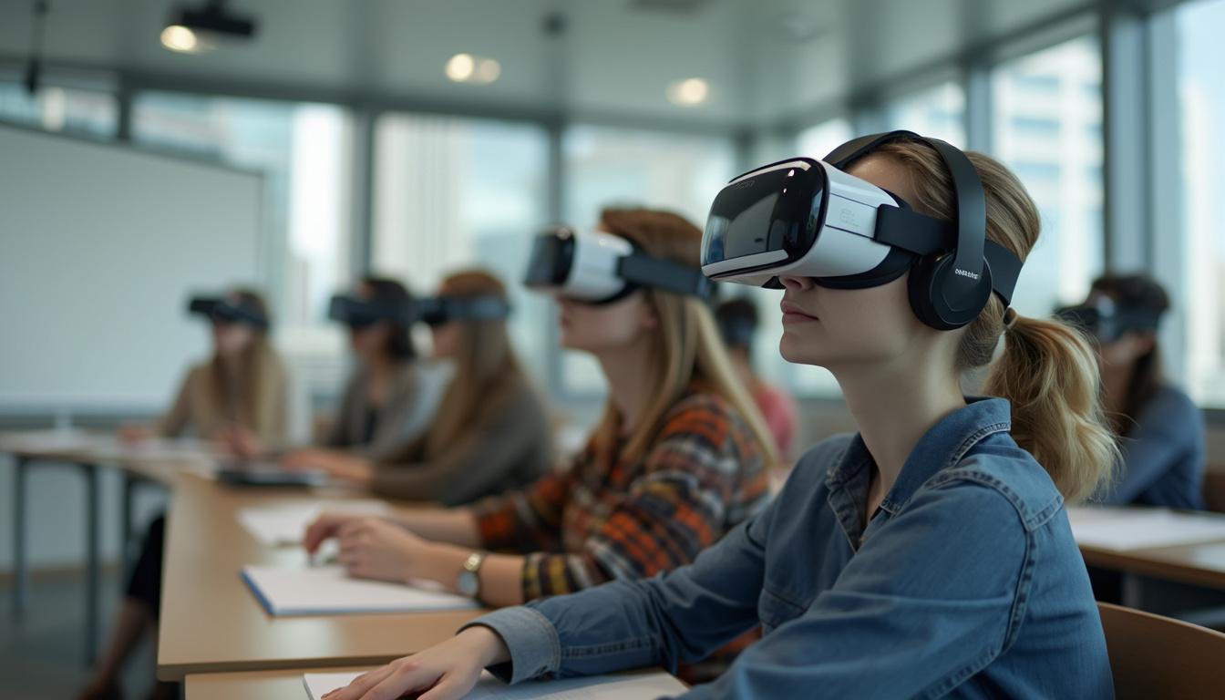 explorez les nouvelles frontières de l'éducation avec notre guide sur l'apprentissage en réalité virtuelle. découvrez comment cette technologie innovante transforme l'enseignement supérieur, offre des expériences immersives et engageantes, et prépare les étudiants à un avenir dynamique. ne manquez pas cette opportunité de révolutionner vos pratiques pédagogiques !