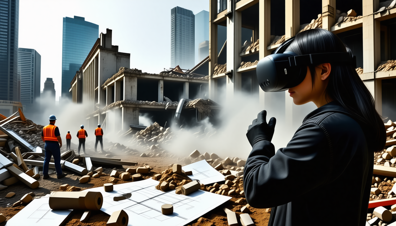 découvrez le processus captivant d'une animation vr de démolition, où technologie et créativité se rencontrent pour simuler des environnements en destruction. plongez dans l'univers de la réalité virtuelle et apprenez comment ces expériences immersives sont conçues, de la planification à l'exécution, tout en offrant une perspective unique sur la démolition.