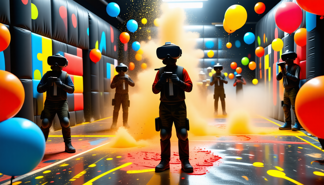 découvrez l'animation vr paintball, une expérience immersive qui allie réalité virtuelle et sensations fortes du paintball. plongez dans des mondes virtuels captivants où stratégie et précision sont de mise pour vaincre vos adversaires. parfait pour des événements entre amis, des team-building ou des anniversaires, cette activité ludique promet des moments inoubliables. testez vos compétences tout en vous amusant dans un cadre innovant et sécurisé.