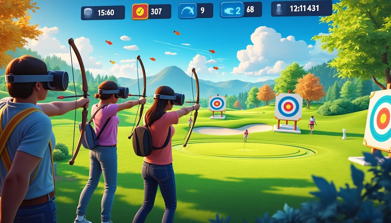 découvrez bow course, le nouveau jeu qui combine l'art du golf et la précision du tir à l'arc, désormais disponible en accès anticipé sur pc vr. plongez dans une expérience immersive où stratégie et habileté s'unissent pour vous offrir des heures de divertissement. préparez-vous à maîtriser vos coups et à relever des défis uniques dans des environnements captivants !