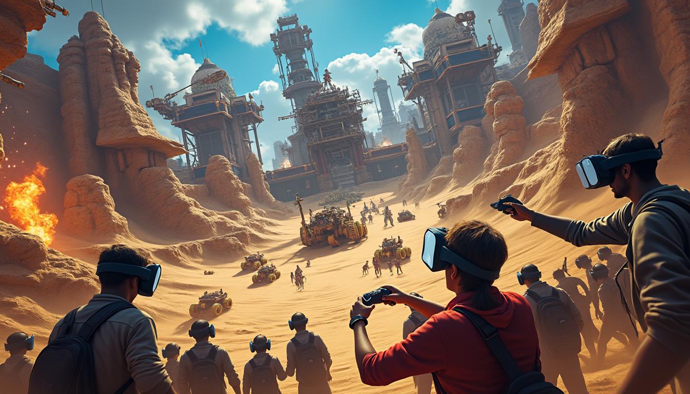 découvrez besiege vr, un jeu de bac à sable physique révolutionnaire qui s'immerge parfaitement dans l'univers de la réalité virtuelle. construisez, détruisez et explorez dans un monde interactif où votre créativité n'a pas de limites. vivez des expériences uniques et réalistes dans cet environnement captivant.
